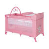 REISEBETT Noemi 2 Ebenen dunkelgrau Wickelauflage, Spielbogen, Tragetasche, Räder - Rosa, Kunststoff (69/127cm) - Lorelli