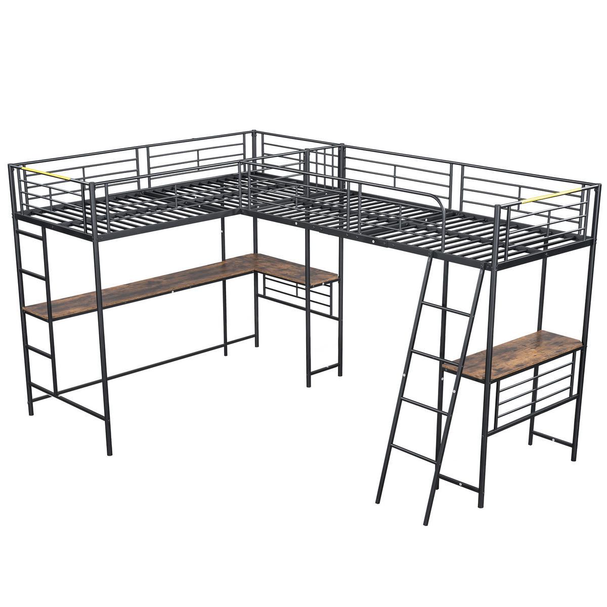 HOCHBETT 90x200 cm Tisch doppelt schwarz - Schwarz, Holzwerkstoff (90/200cm) - LEBENLANG