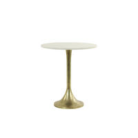 BEISTELLTISCH Rickerd Weiß Ø48/53 cm - Weiß, Metall (48/48/53cm) - Light & Living