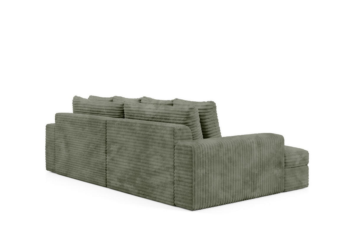 SCHLAFSOFA Premium Extra Komfort Grün - Schwarz/Grün, Holz/Holzwerkstoff (272/42/167cm) - Furnisell