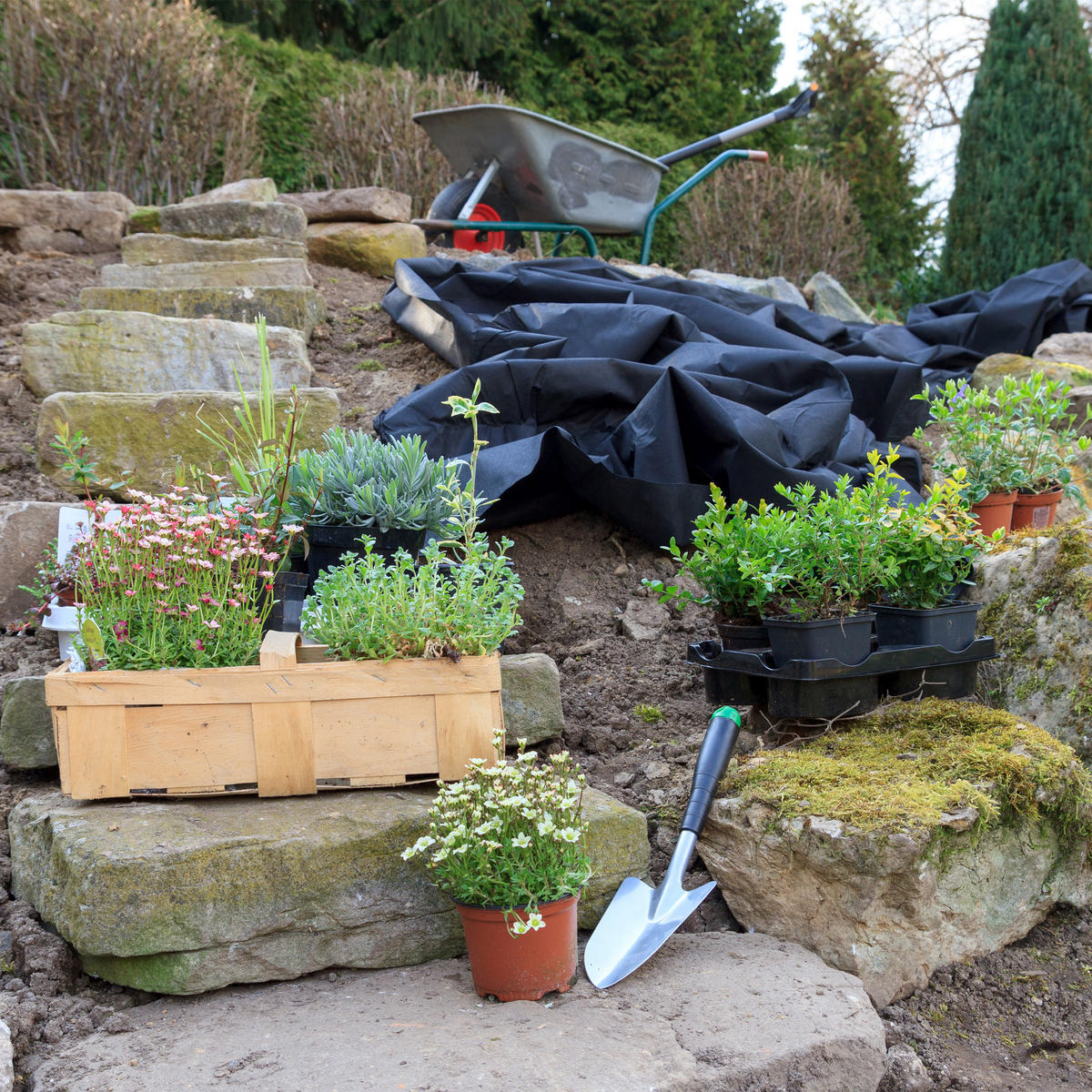 UNKRAUTVLIES - Schwarz, Kunststoff (150/0.1/500cm) - Relaxdays