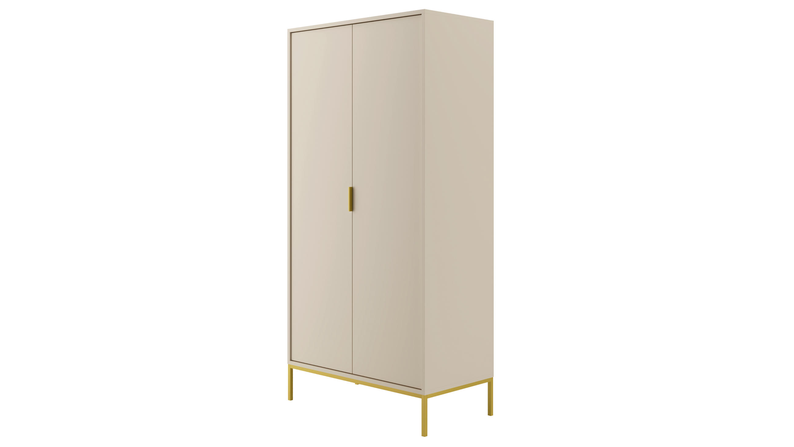 DREHTÜRENSCHRANK Austin 55/205,4/100 cm - Beige, Holzwerkstoff (55/205/100cm) - Kocot Kids