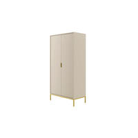 DREHTÜRENSCHRANK Austin - Beige, Holzwerkstoff (55/205/100cm) - RAUMHIRSCH FURNITURE