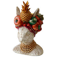 OBJEKTVASE Bohemian Rabbit bunt - Multicolor, Kunststoff (24cm) - FURNARO