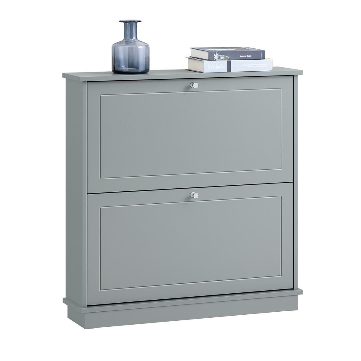 SCHUHSCHRANK Grau - Grau, Holzwerkstoff (76/79/18cm) - SoBuy