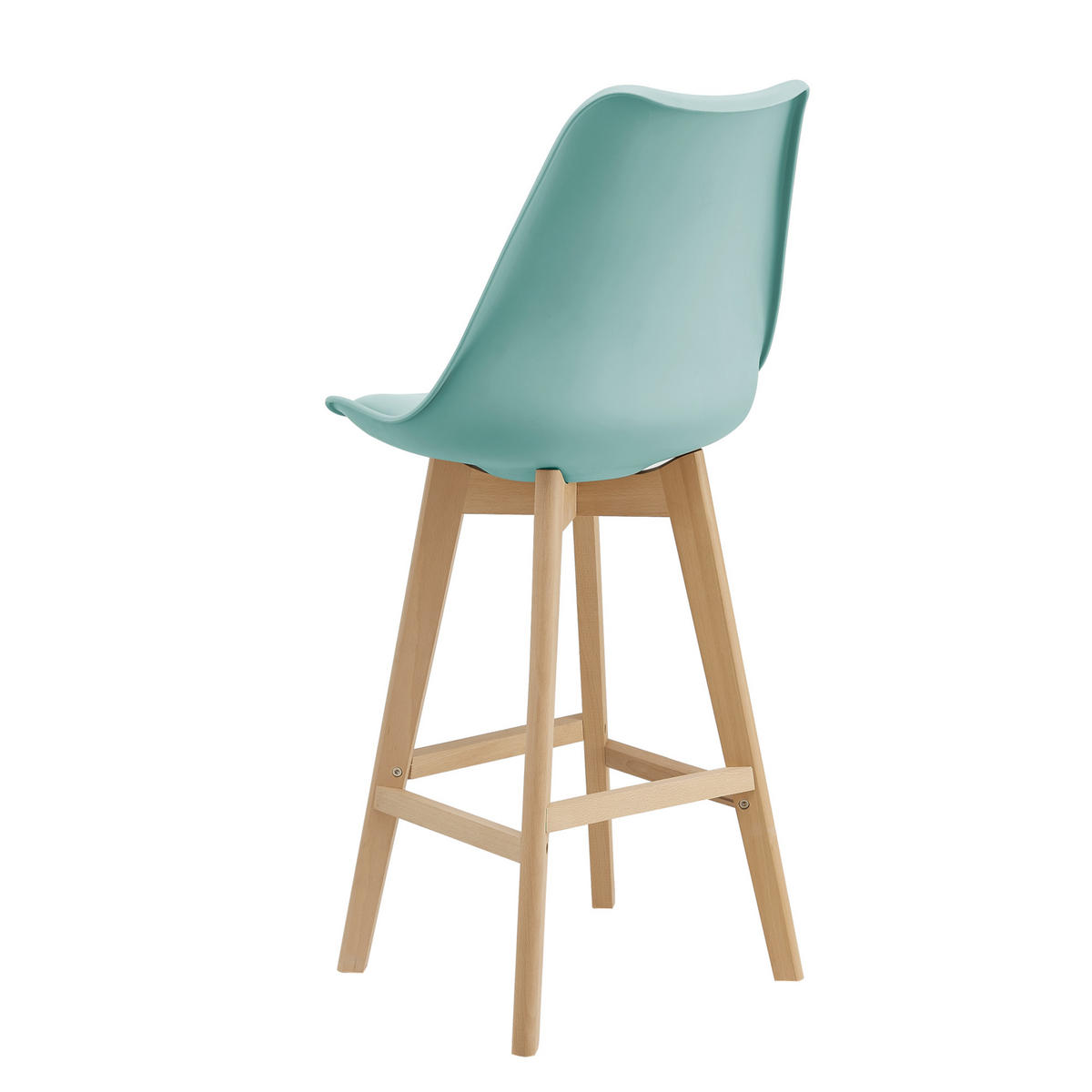 BARSTUHL Lublin 2er-Set - Grün, Holz (48/105/58cm) - [en.casa]