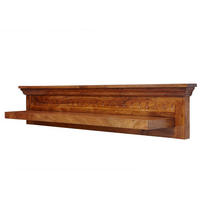 WANDREGAL Akazie 124x22x24 honig lackiert OXFORD #0334 - Braun, Holz (124/24/22cm) - Massivmoebel24