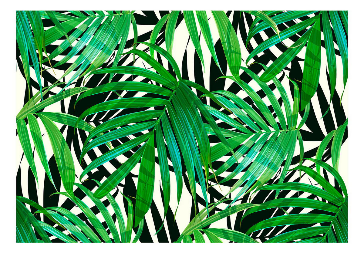 VLIESTAPETE Grün 400/280 cm - Schwarz/Grün, Textil (400/1cm) - KUNSTLOFT