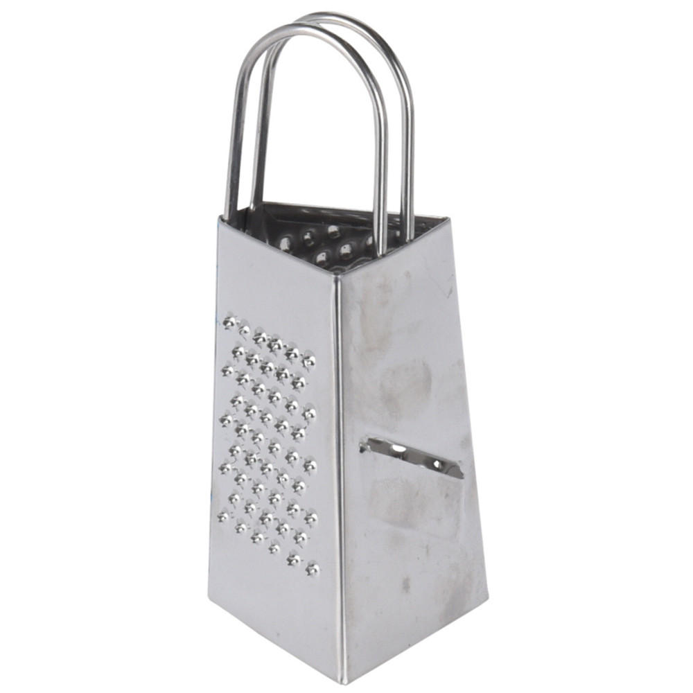 KÜCHENREIBE Basic Silber 5/5/12 cm Metall - Silberfarben, Metall (5/12/5cm) - Mondex