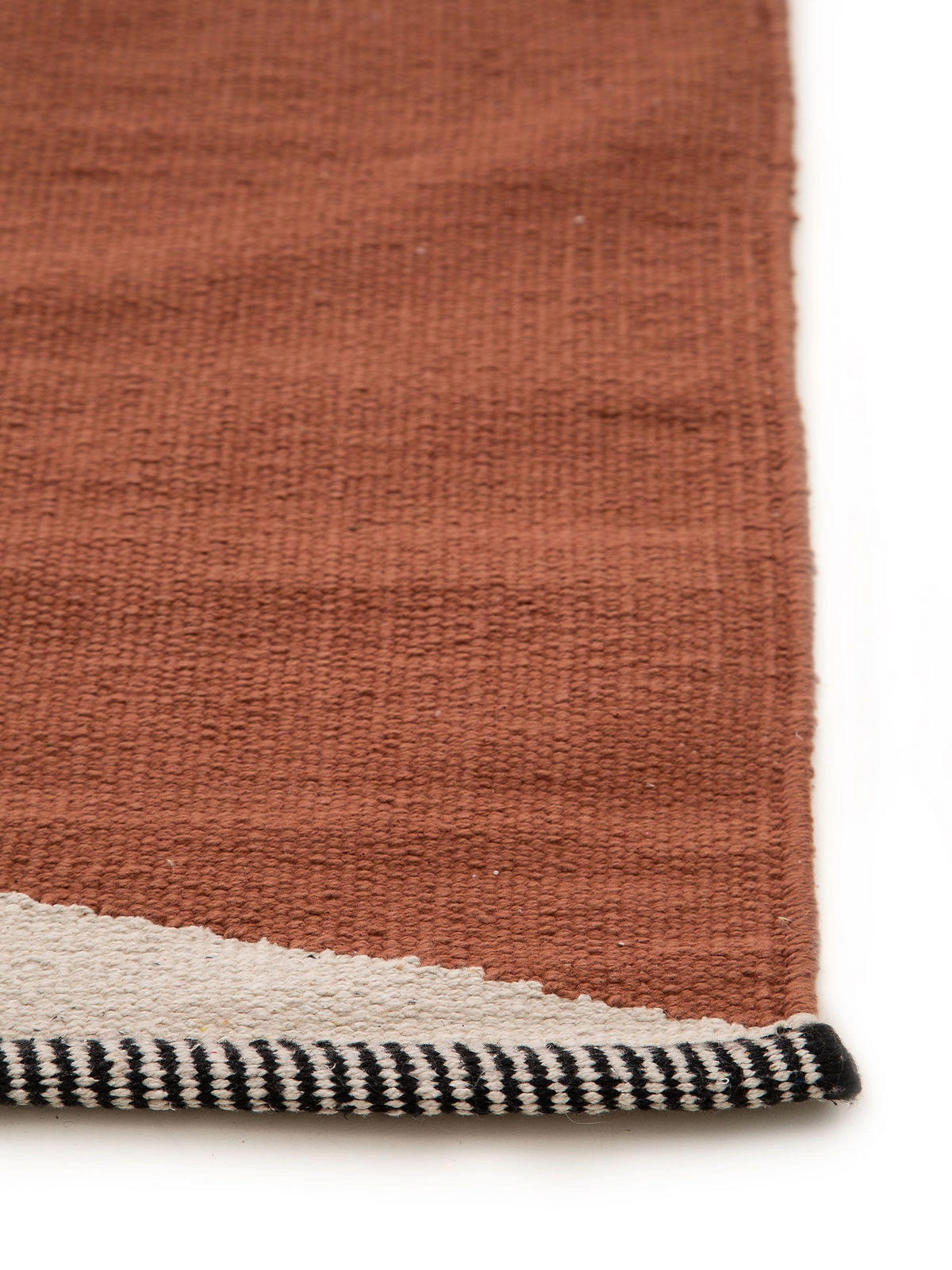 BAUMWOLLTEPPICH Lenny Terracotta 120x170 cm - Terracotta, Textil (120/170cm) - benuta Pop