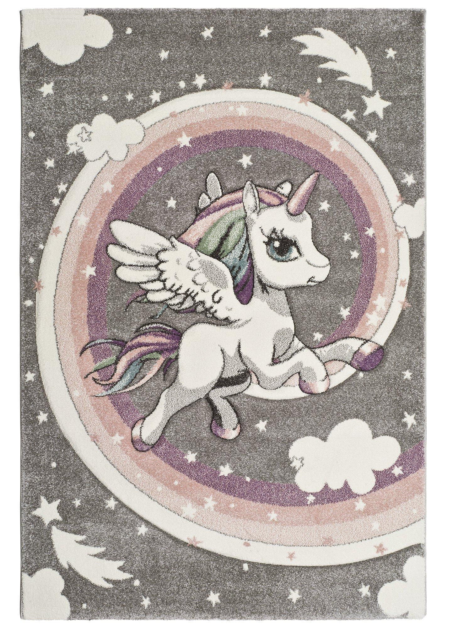 KINDERTEPPICH Grau Kinder 120/170 cm - Grau, Naturmaterialien/Textil (120/170cm) - Atticgo
