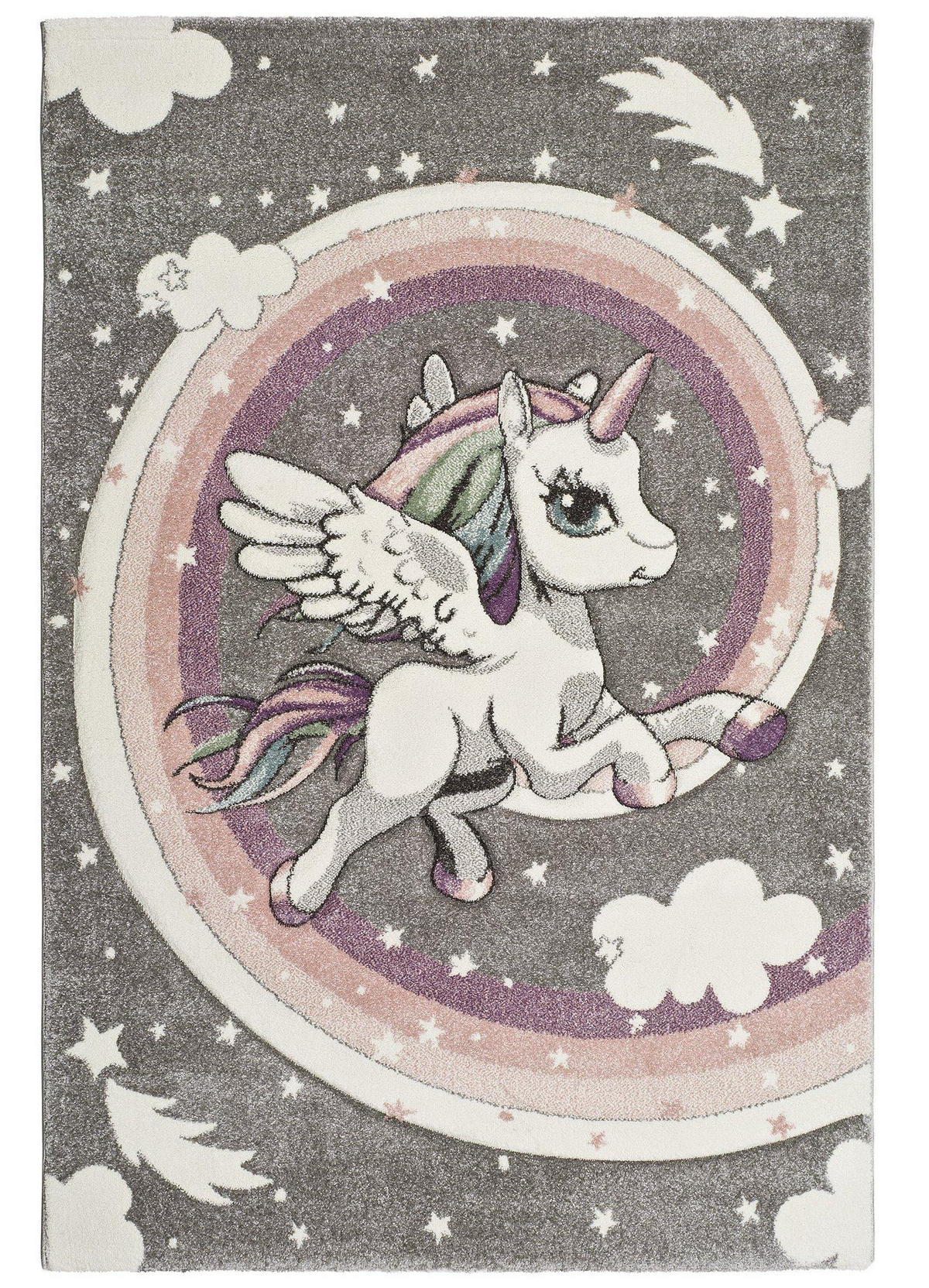 KINDERTEPPICH Grau Kinder 120/170 cm - Grau, Naturmaterialien/Textil (120/170cm) - Atticgo