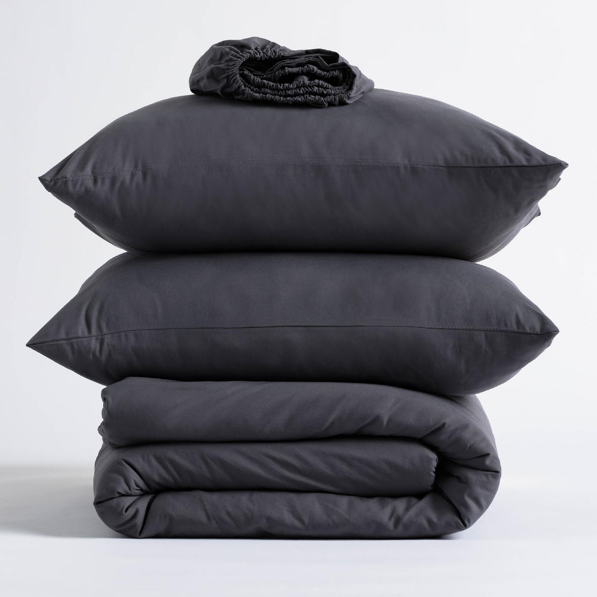BETTWÄSCHE Micros - Dunkelgrau, Textil (140/200cm) - home&you