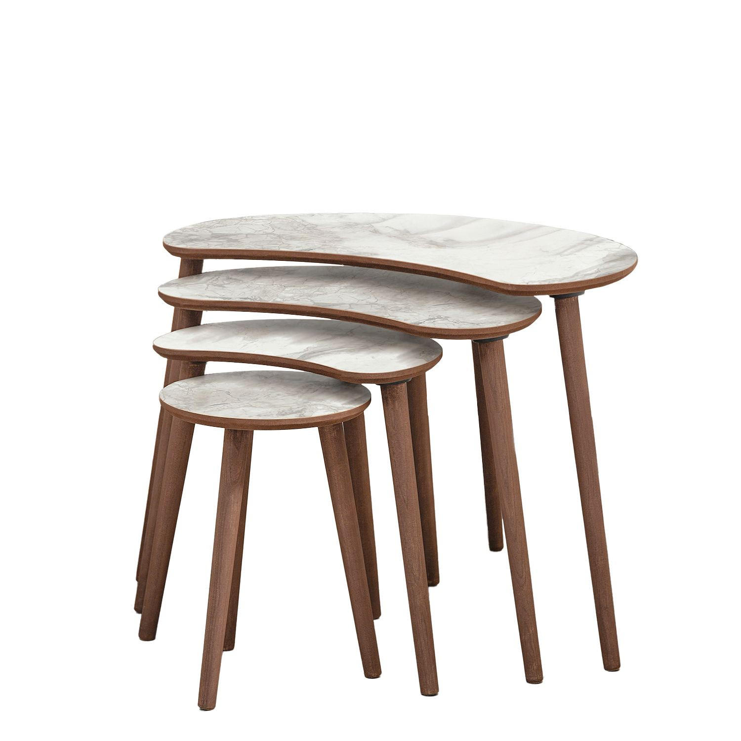 COUCHTISCH moon weiss - Weiß, Holz (40/75/55cm) - Habitat Garten