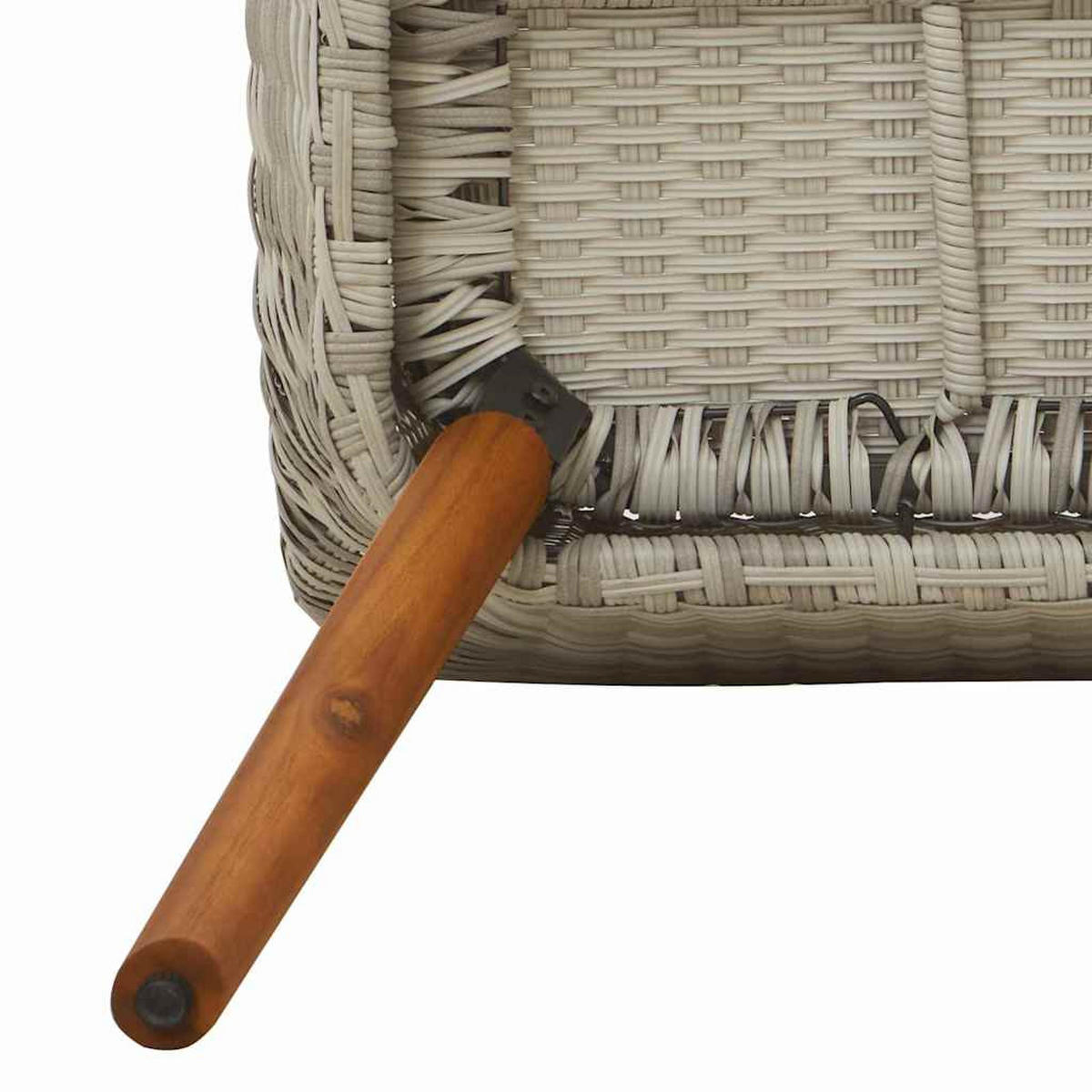 GARTENSTUHL 2er-Set Egos Rattan 62,5x55x82 cm Hellgrau - Hellgrau, Kunststoff (56/82/60cm) - DELUKE