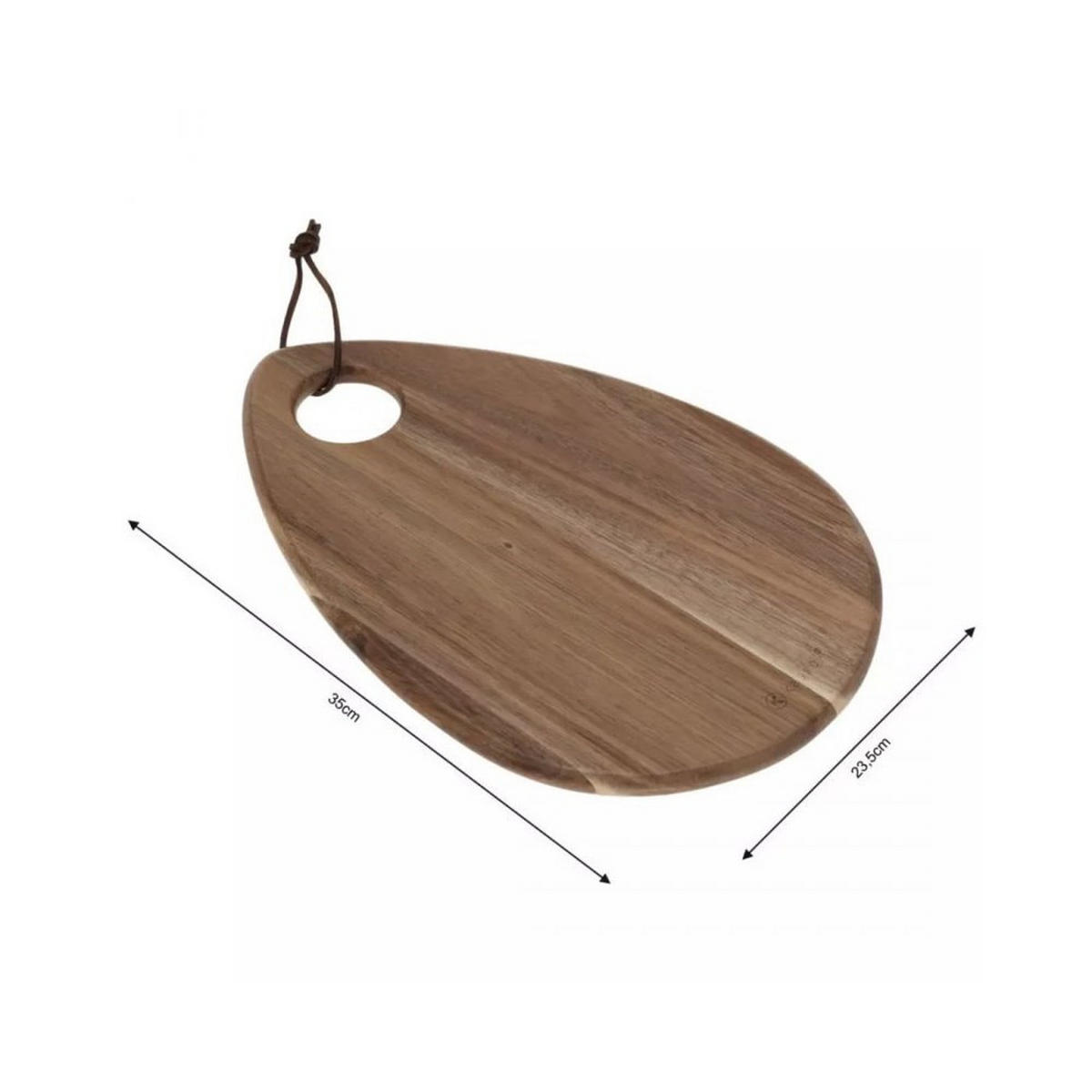 SCHNEIDEBRETT Braun 35/23/1.4 cm 93601 - Braun, Holz (23/35cm) - Kassel 