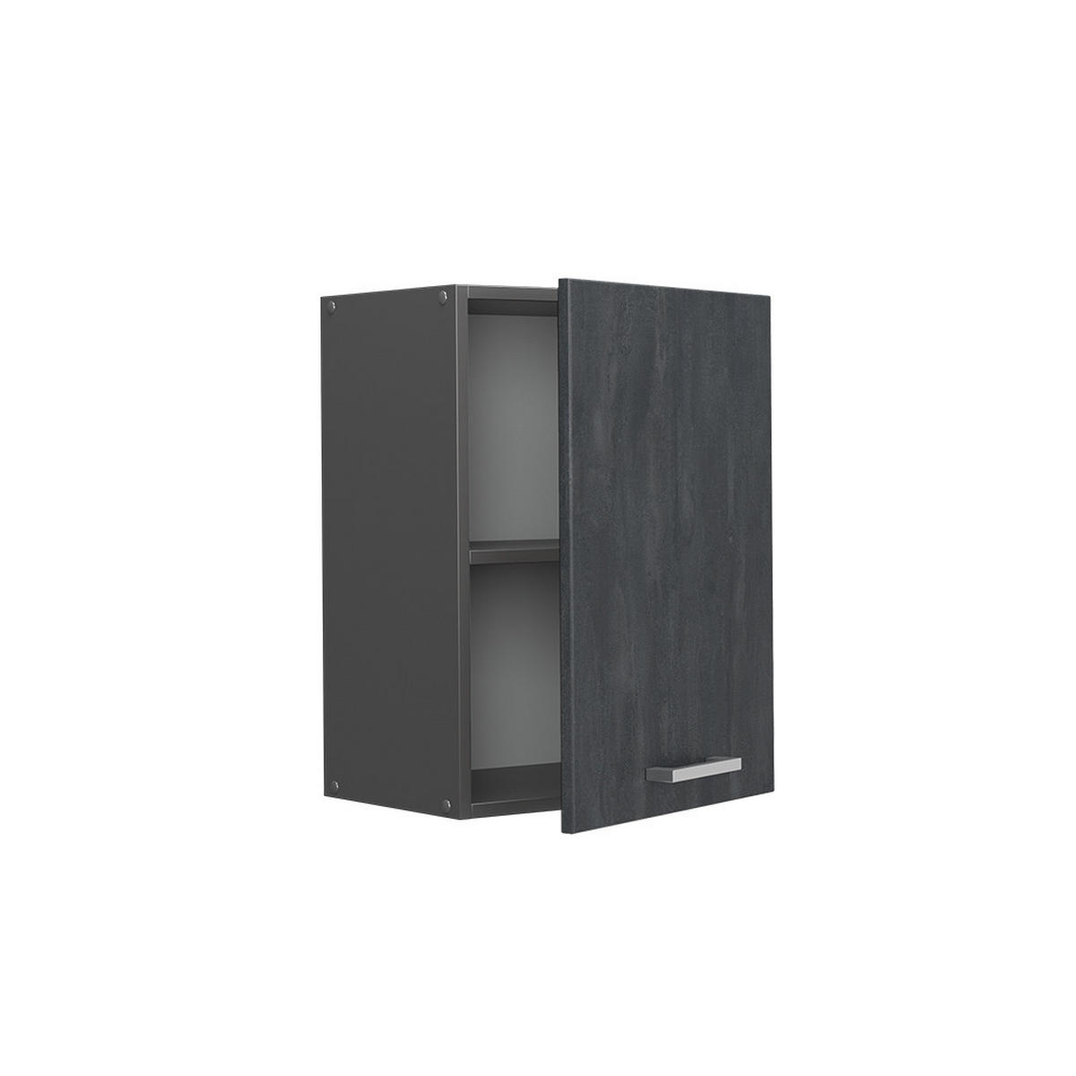 HÄNGESCHRANK R-Line Schwarz Beton 45 cm - Anthrazit/Schwarz, Holzwerkstoff (45/60/31cm) - Vicco