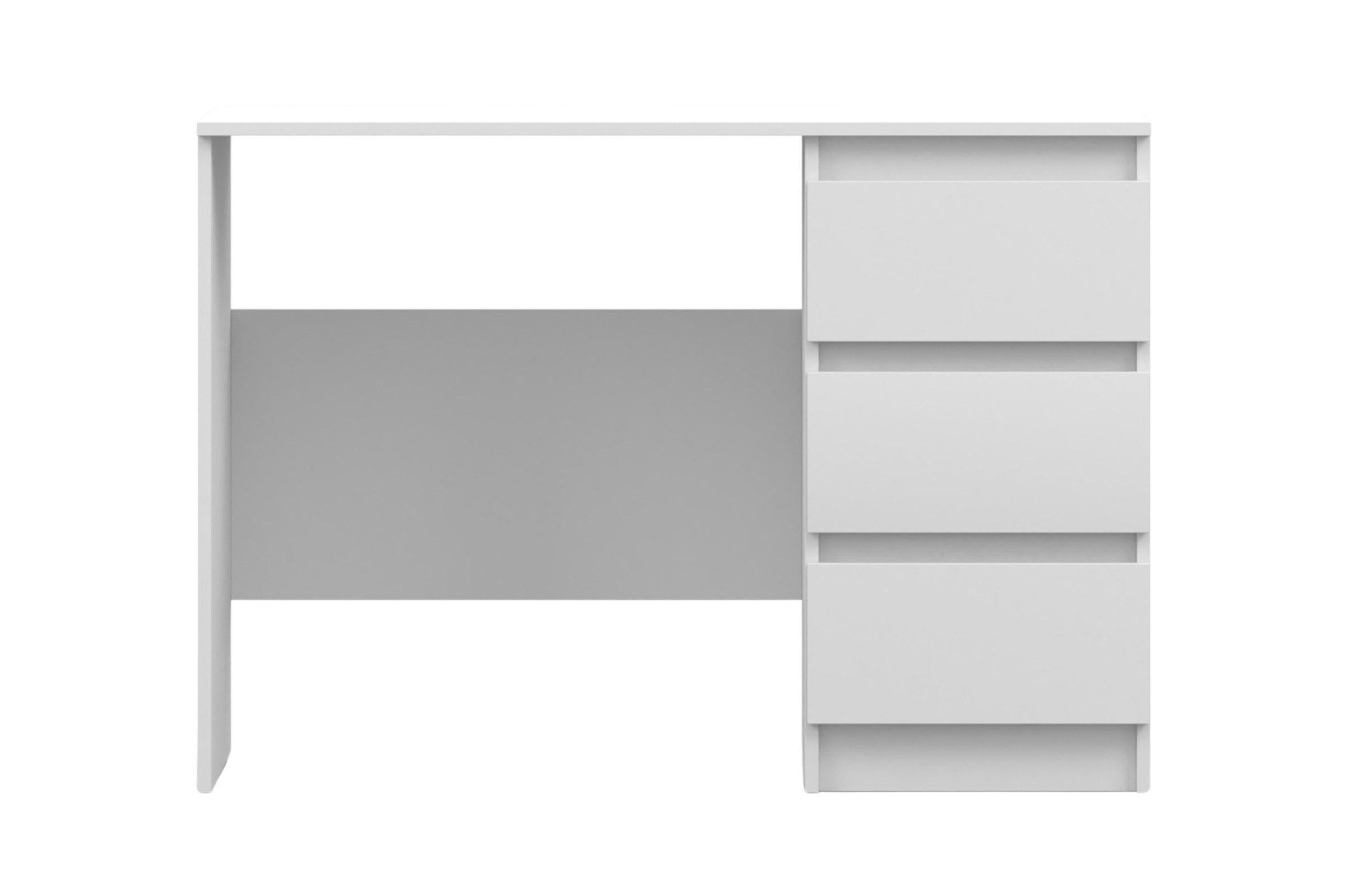 KINDERSCHREIBTISCH SIMO 06 110/78/50 cm in Weiß - Weiß, Holzwerkstoff (110/78/50cm) - Deine Möbel 24