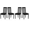 ESSZIMMERSTUHL - Set 4x Roma 9 schwarz, neve 100  - Schwarz, Holz (45/96/41cm) - Leaf Design