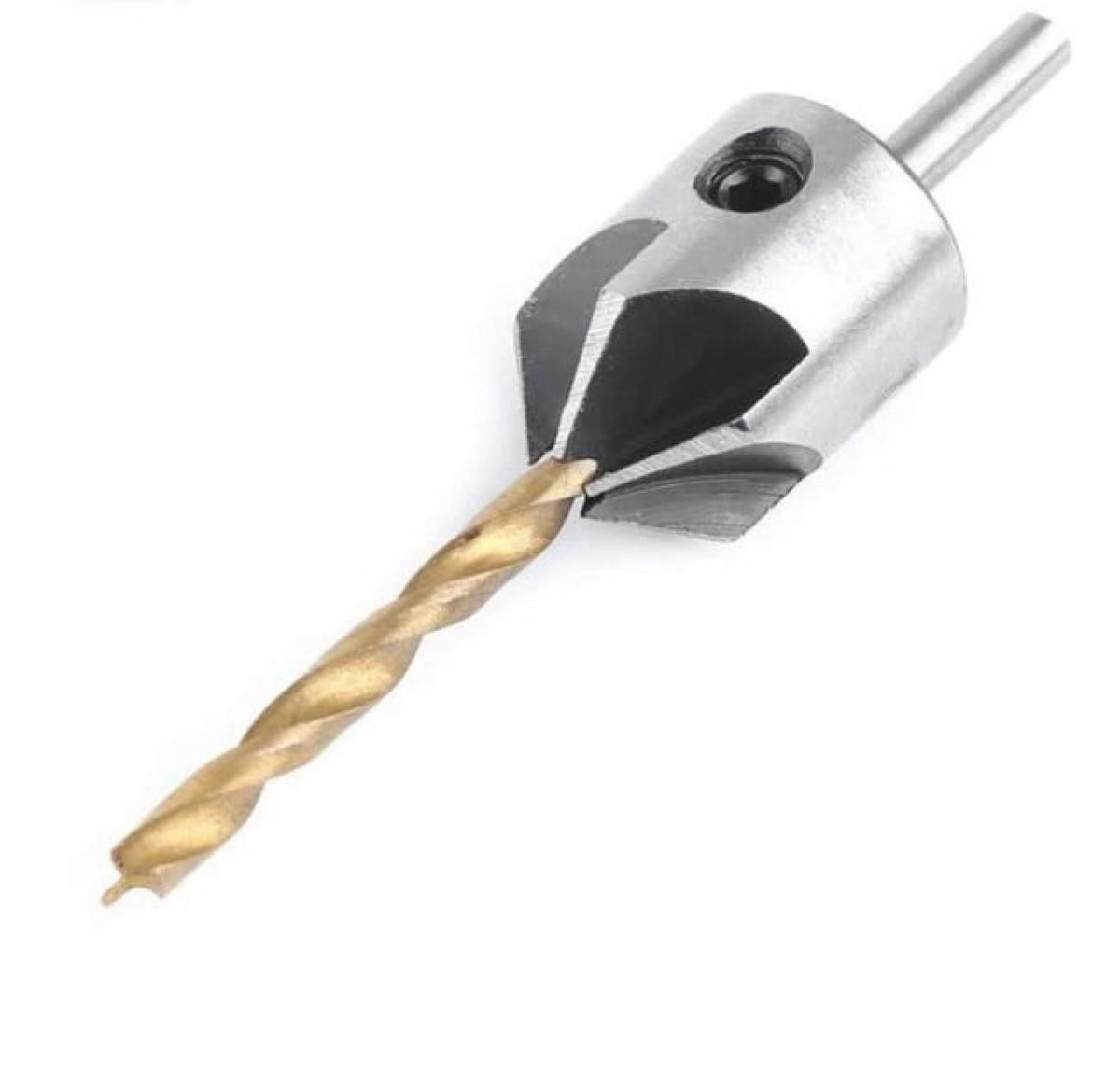 BOHRER – 5 mm – mit Senkloch - Schwarz, Metall (0.5/1/1cm) - DCA