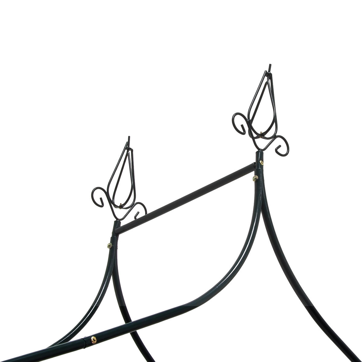 ROSENBOGEN - Dunkelgrün, Metall (140/255/38cm) - Relaxdays