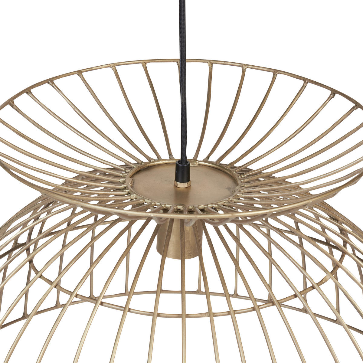 HÄNGELEUCHTE Mahanadi 50/50/141 cm - Messingfarben, Metall (50/50/141cm) - Beliani