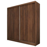 SCHWEBETÜRENSCHRANK SOFIA 200/216/61 cm Modern Kleiderschrank 2-türig Nussbaumfarben - Nussbaumfarben, Holzwerkstoff (200/216/61cm) - MASSENO