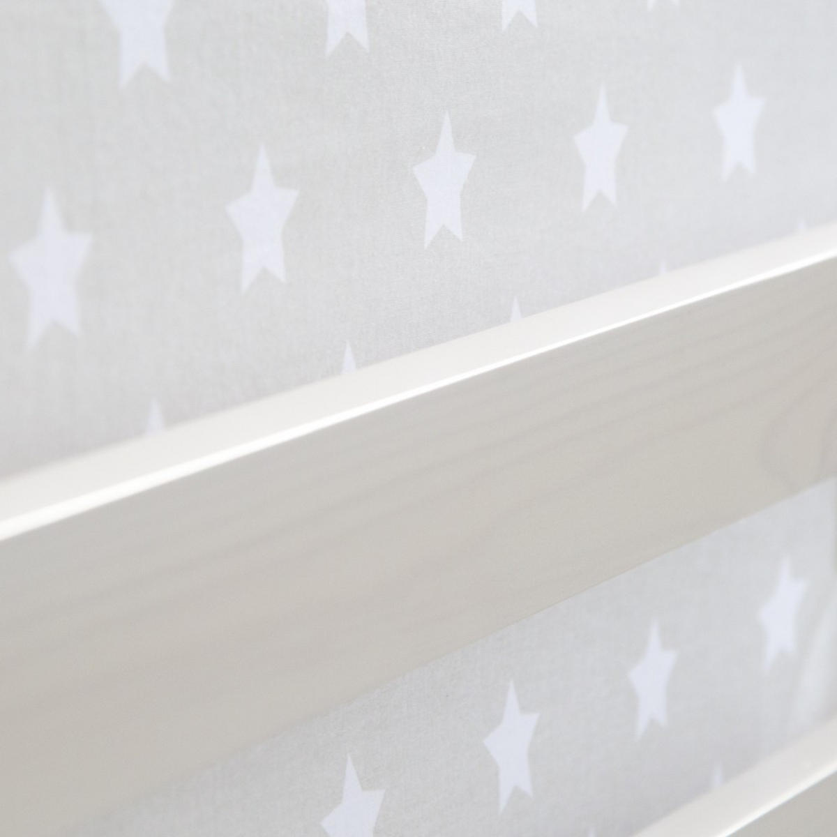 HOCHBETT 90/200 cm Sterne Weiß - Weiß, Holz - Homestyle4u
