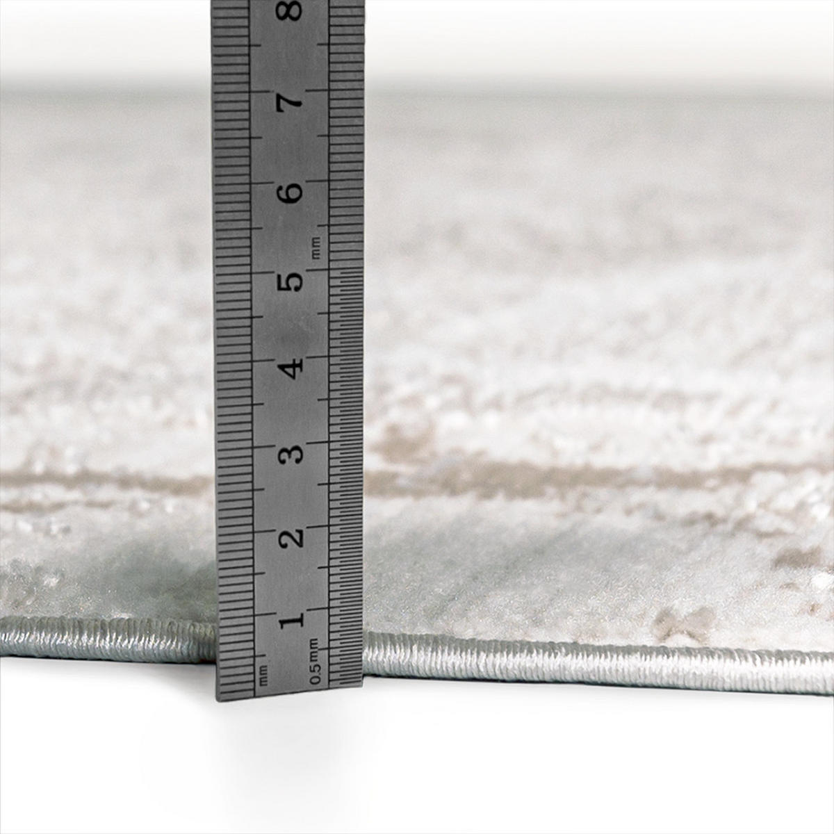 TEPPICH Mataro Valle Mazovia 160x230cm Anthrazit Grau Marmor Kurzflor - Grau, Textil (160/230cm) - Mazovia