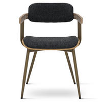 STUHL Massivholz 51 x 53 x 78 cm schwarz POLSTERSTÜHLE #02 - Schwarz, Holz (51/78/53cm) - Massivmoebel24
