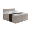 BOXSPRINGBETT mit Matratze H3|H4 und Lattenrost - TOLO KING 120x200 Cord - Aschgrau - Alufarben, Holzwerkstoff (120/200cm) - ALTDECOR