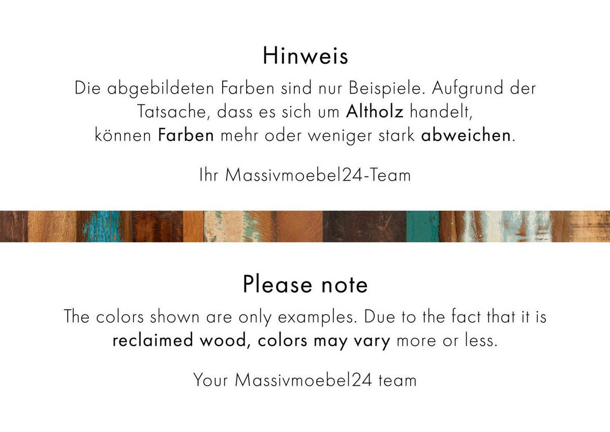 VITRINE Altholz 60x35x190 mehrfarbig lackiert NATURE OF SPIRIT #24 - Multicolor, Holz (60/190/35cm) - Massivmoebel24