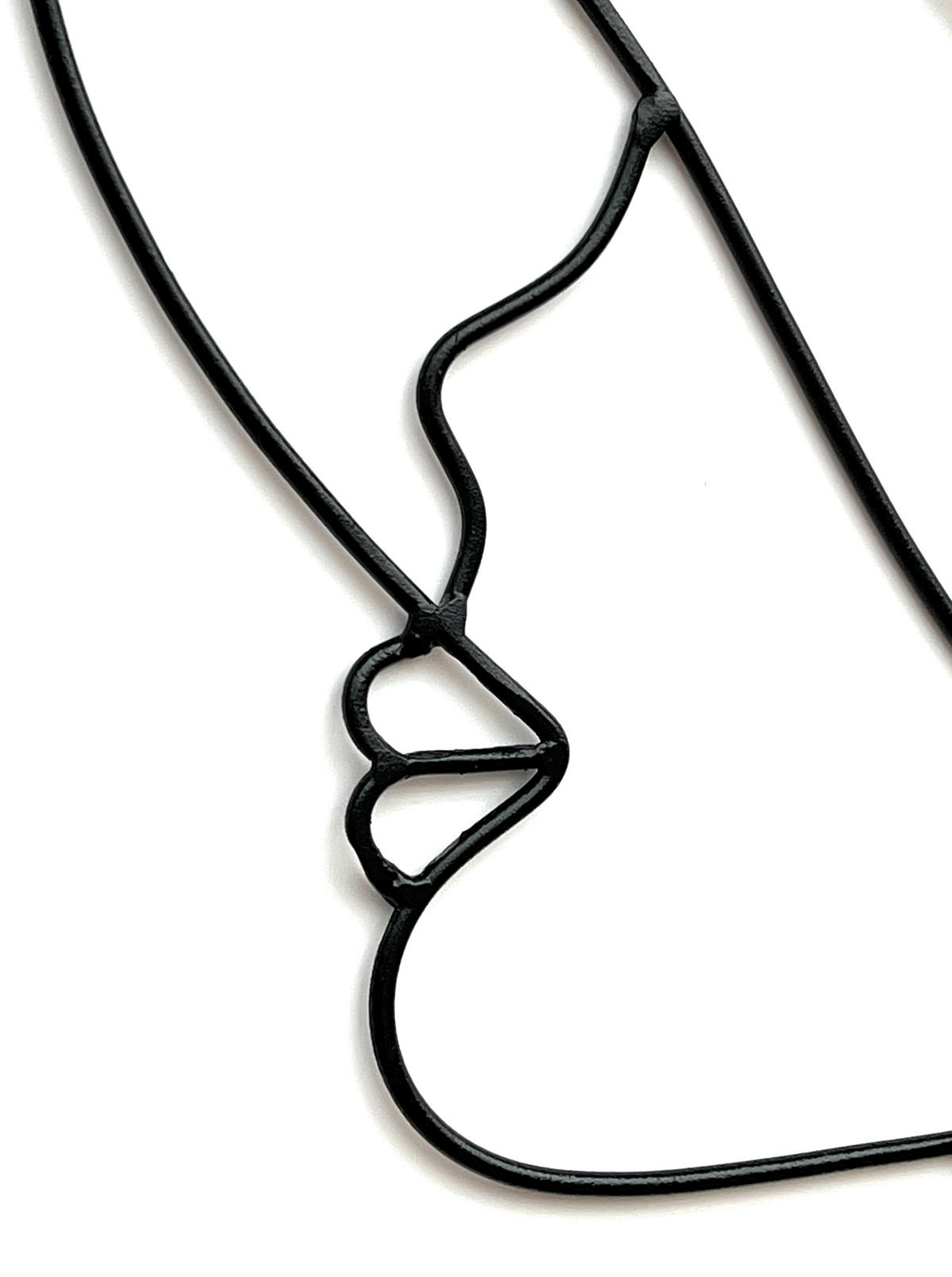 WANDTEELICHTHALTER 1-flammig mit Glas Metall Schwarz 50 cm - Schwarz, Metall (50cm) - DanDiBo
