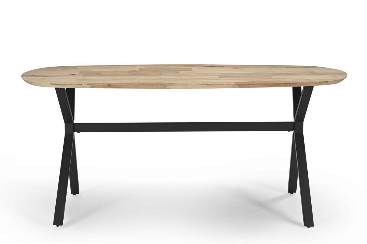 ESSTISCH aus Mangoholz 180cm, natürlich - Braun, Holz (180/90/76cm) - Giga Meubel