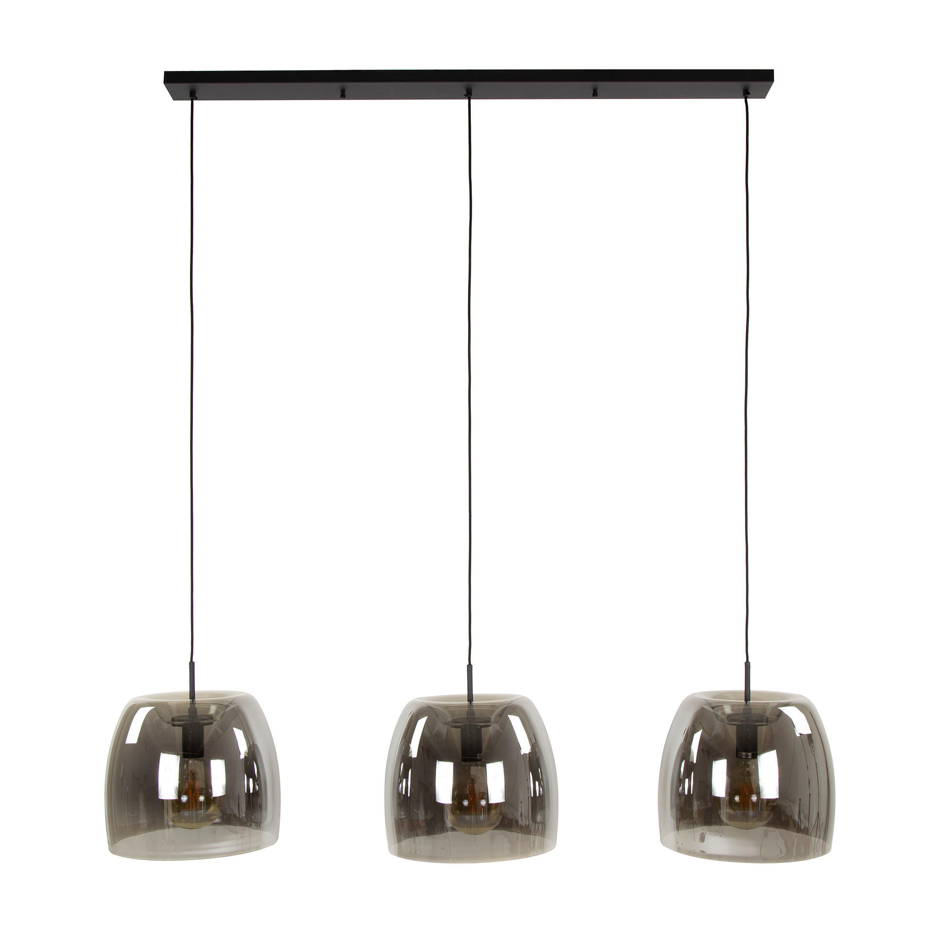 HÄNGELEUCHTE Drift Grau 35/145/ 150 cm - Grau, Glas (35/145/150cm) - Hoyz Collection