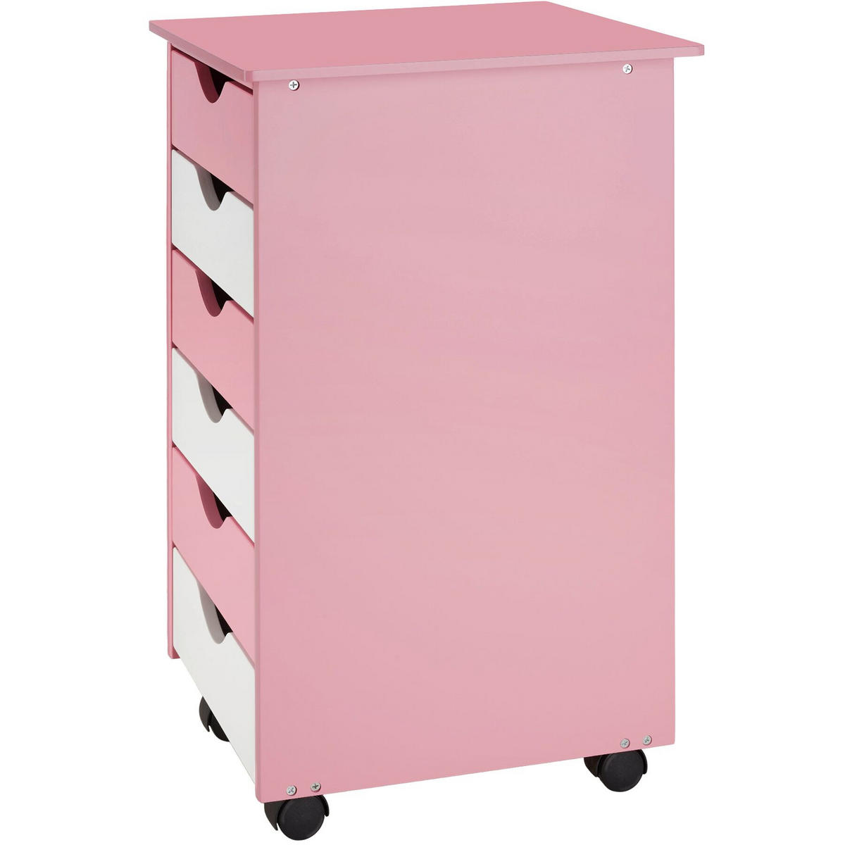 SCHREIBTISCH ,pflegeleicht,rosa - Rosa, Holz (55/94/109cm) - tectake