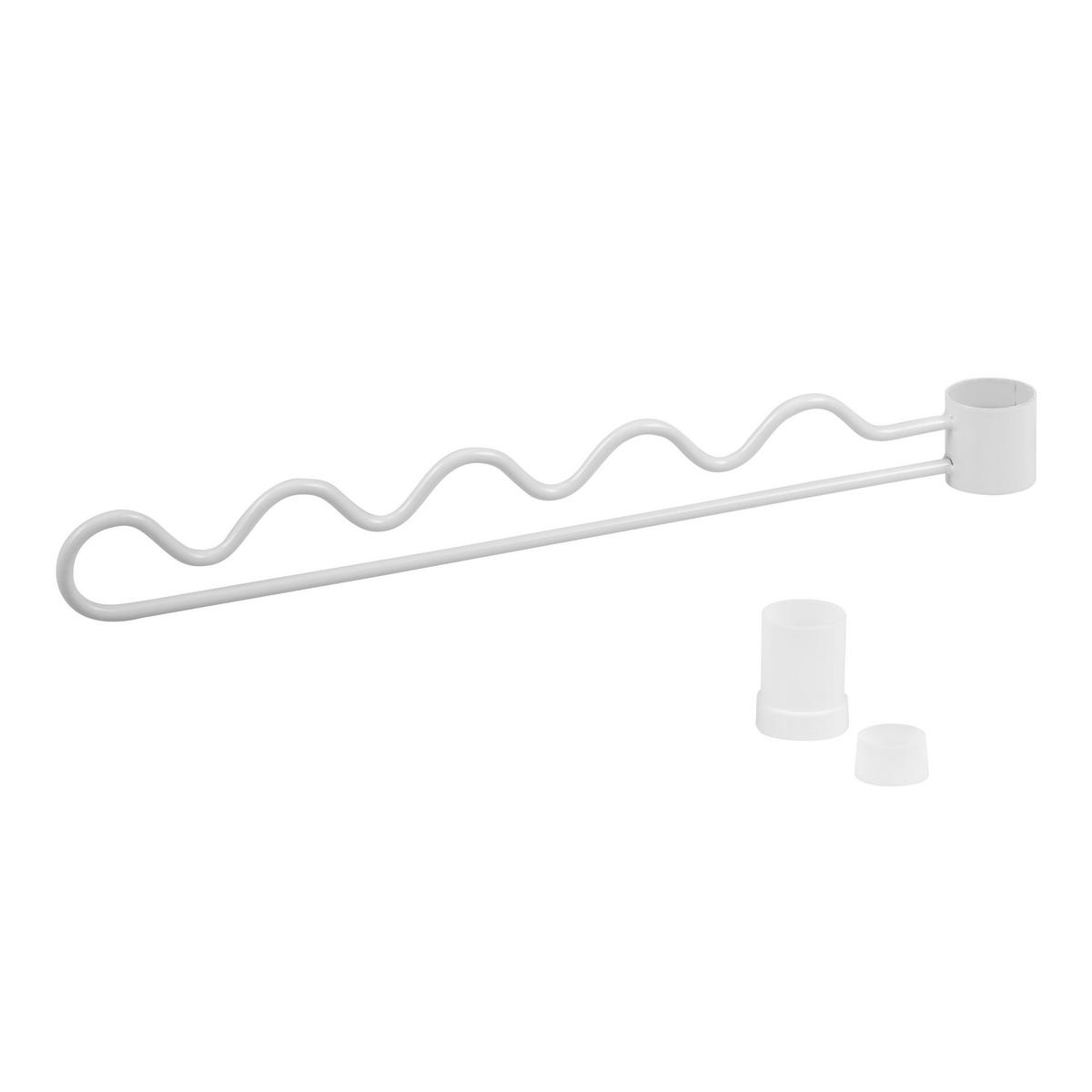 ZUSATZ-RANKHILFE, Metall, weiß - Weiß, Metall (4/3/30cm) - bremermann