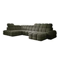 ECKSOFA TOLLO Anthology-stoff U-form 400x217x105 cm grün - Waldgrün, Holz/Textil (400/217cm) - DomoHome