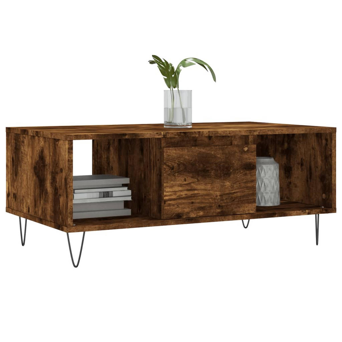 COUCHTISCH Räuchereiche 90x50x36,5 cm Holzwerkstoff - Braun, Holzwerkstoff (50/90/36.5cm) - furnicato