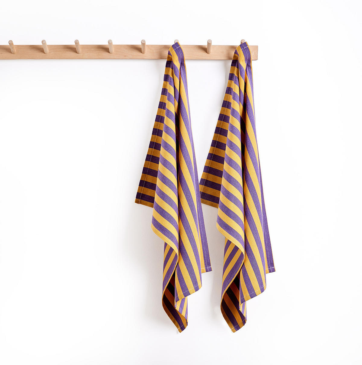 KÜCHENTUCH (2er-Set) Vegas Stripes - Violett, Textil (50/70cm) - Butlers