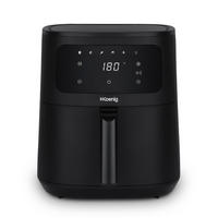 AIRFRYER XL FRY860, Schwarz, Fritteuse ohne Öl, Kapazität 6L - Schwarz, Metall (27/30.7/38.5cm) - HKoenig