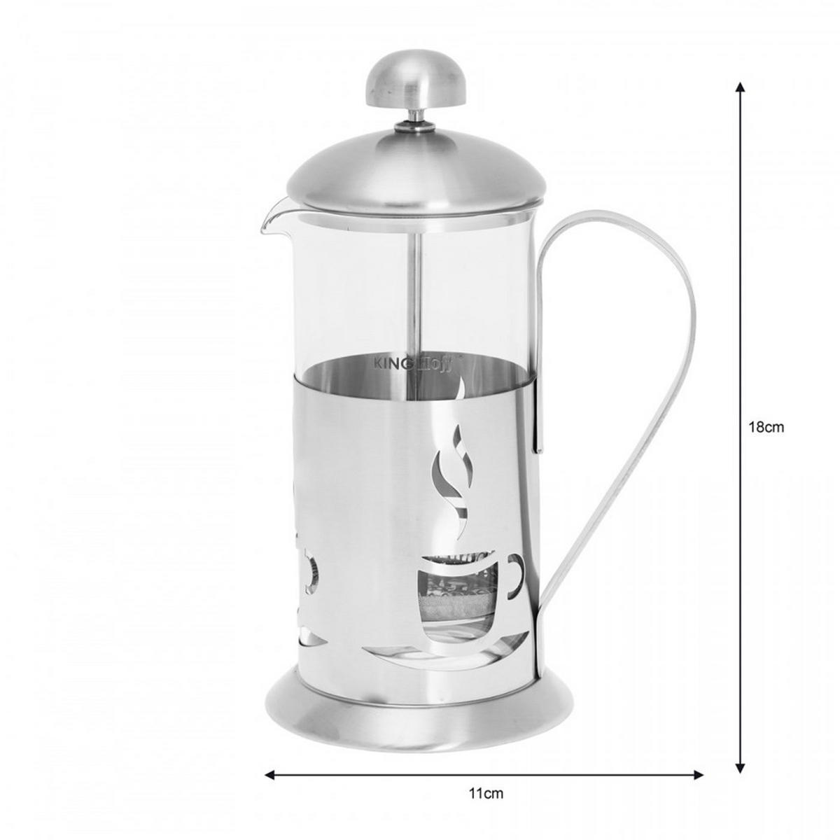 TEEKANNE Silber 11/11/18 cm KH4830 - Silberfarben, Metall (0.35L) - Kinghoff 