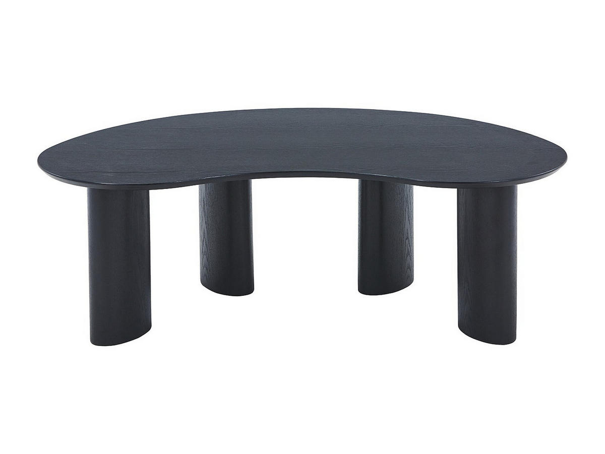 COUCHTISCH mit Eschenfurnier - Schwarz - CALYNOR - Schwarz, Holz (120/70/40cm) - Vente-Unique