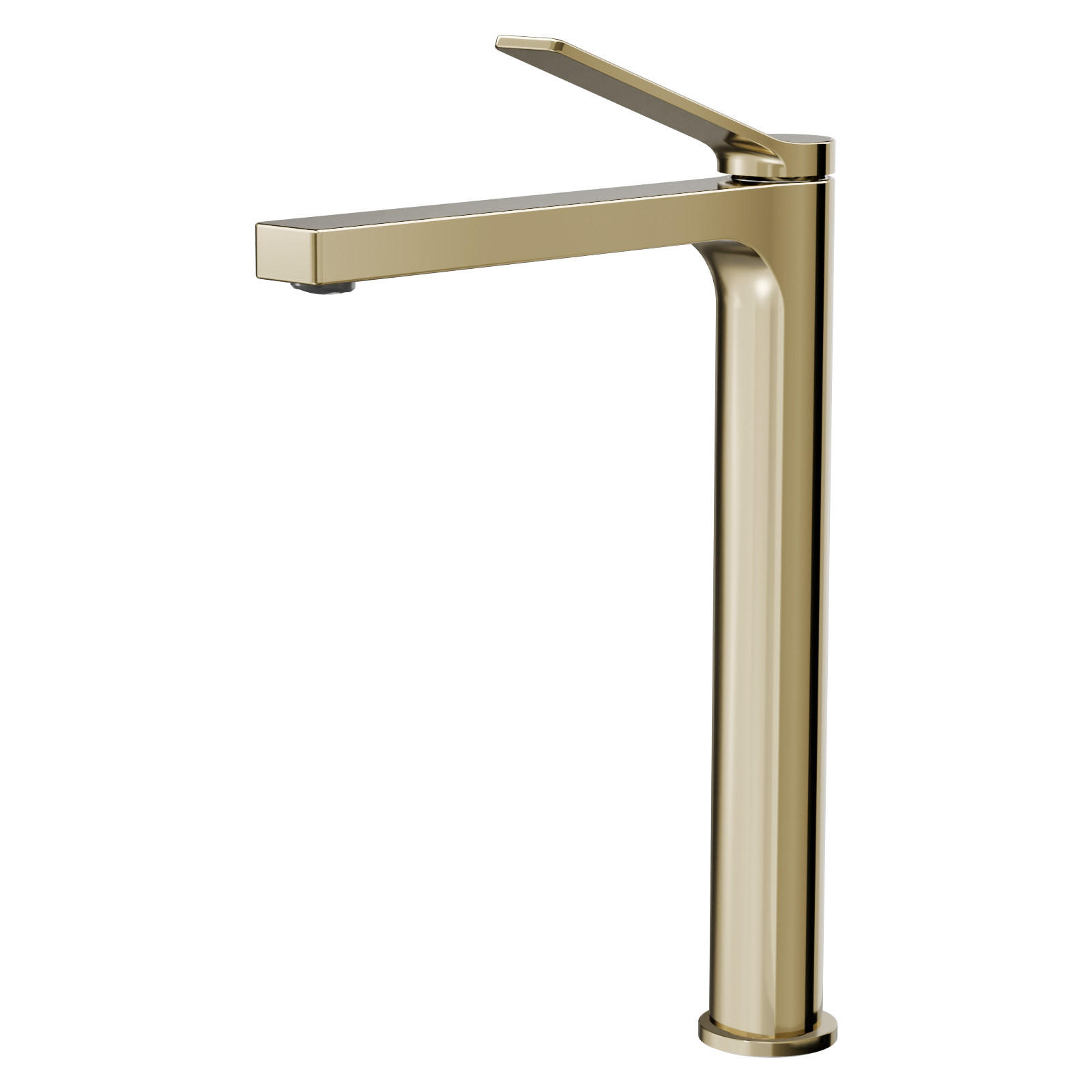 WASCHTISCHARMATUR mit Zertifiziertem Filterelement Champagnergold Hoher Stil - Goldfarben, Metall (23.3/4.6/33.5cm) - EMKE