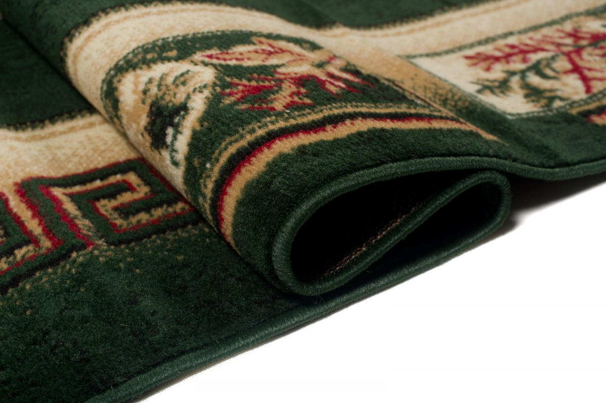 TEPPICH ATLAS Grün Beige 100/200 cm - Beige/Grün, Textil (100/200cm) - Tapiso