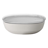 SERVIERSCHALE MIT DECKEL Silueta Nordic White 4000 ml - Weiß, Kunststoff (30.1cm) - Mepal