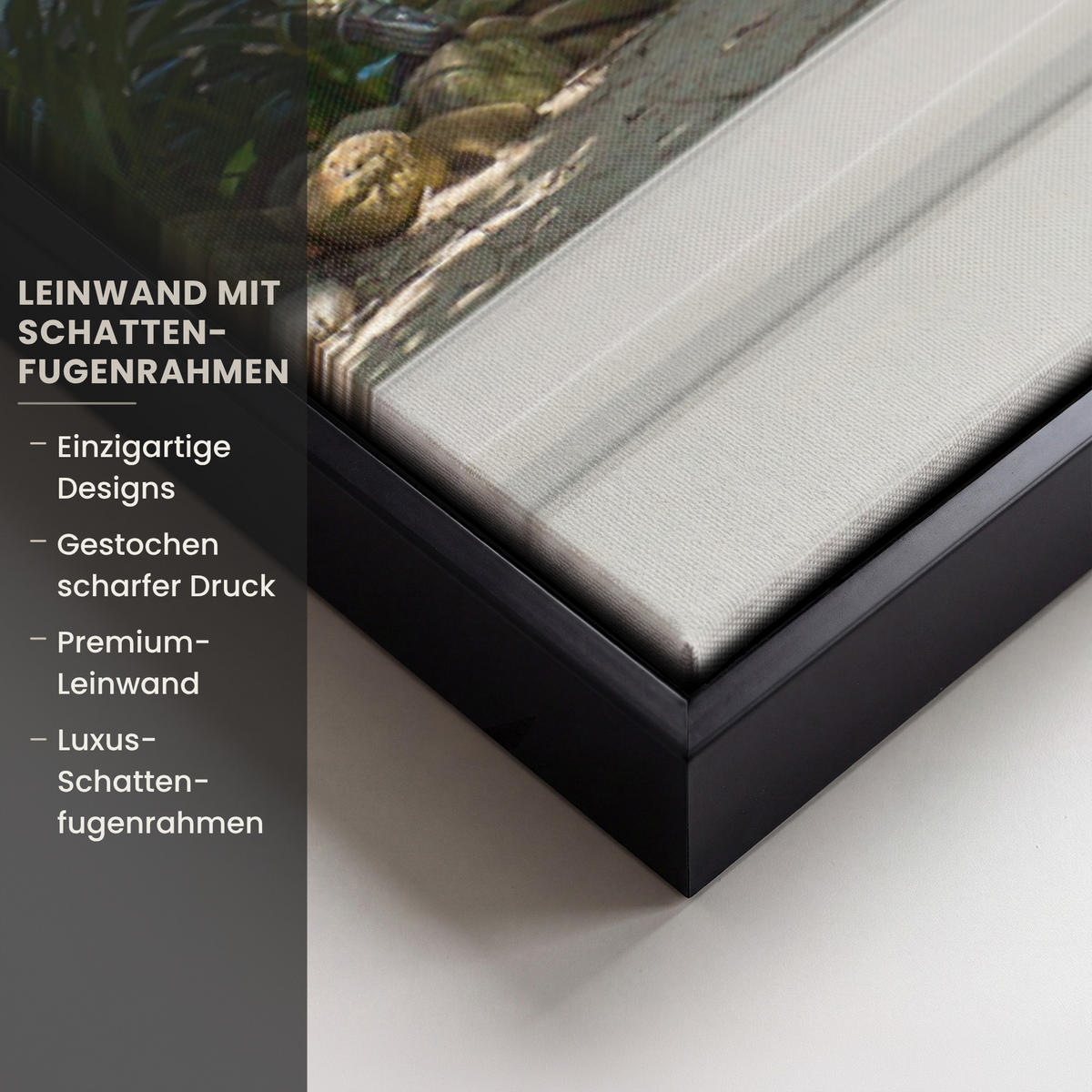 LEINWAND Bilder mit Rahmen - Aussicht - Baum - Meer - Palme - Hügel - Strand - Blau - 60x90 - Blau, Textil (60/90cm) - MuchoWow