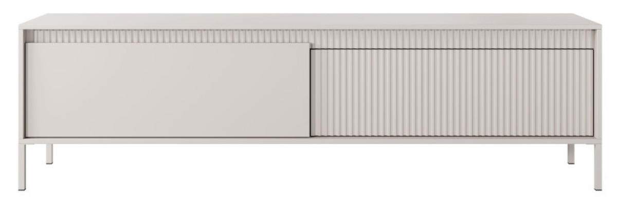 SCHRANK Beige ENSO Auf Metallfüßen - Beige, Holzwerkstoff (187.1/53.4/39.5cm) - Sepro Meble