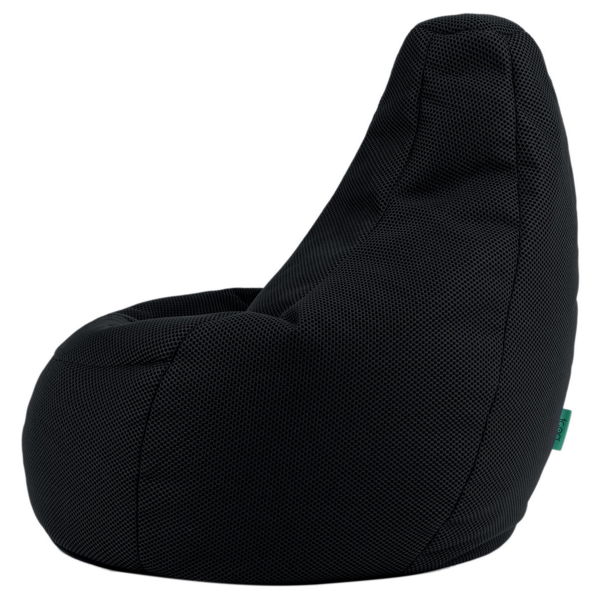 SITZSACK Dalton Techmesh Gaming XXL - Schwarz, Textil (94/85/92cm) - icon