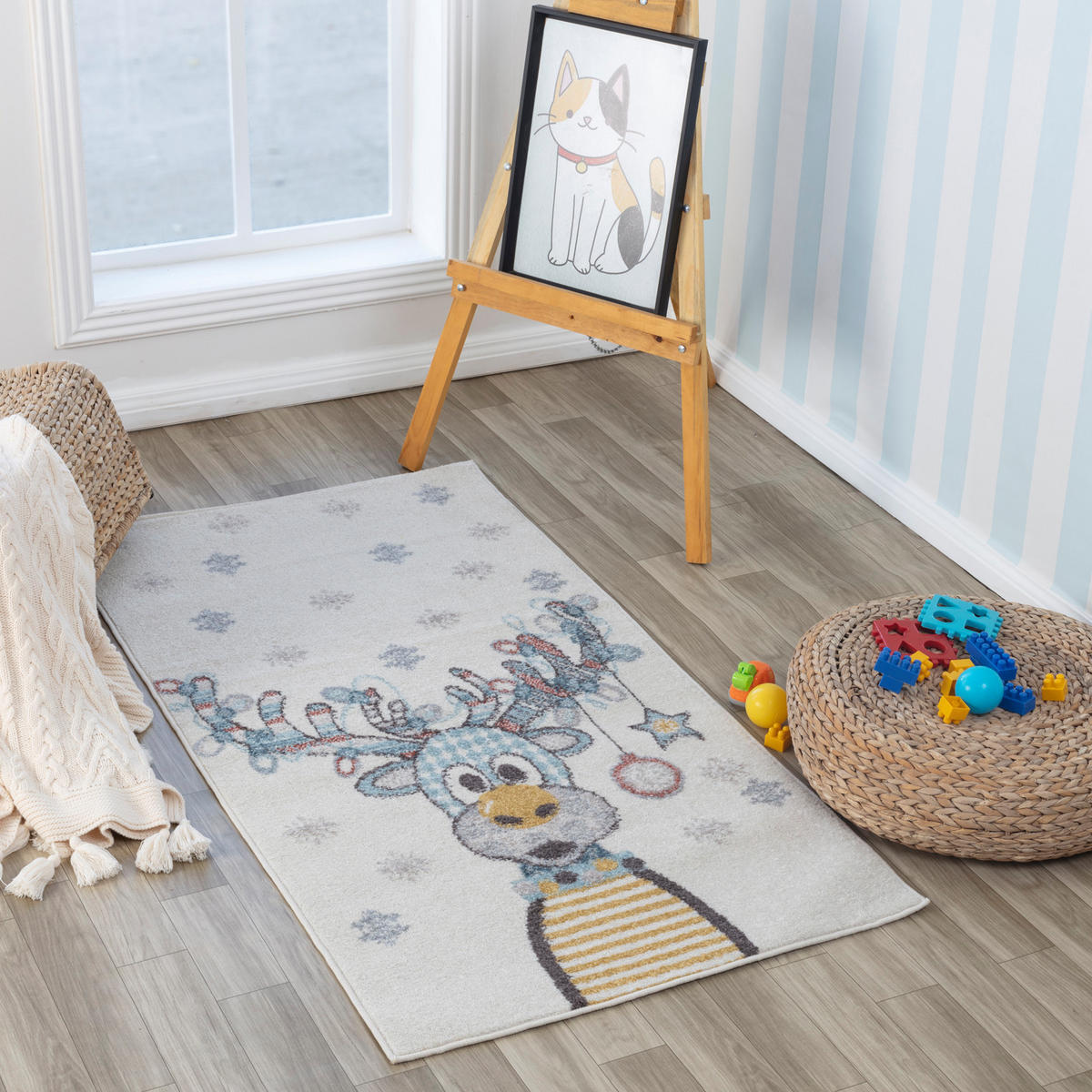 KINDERTEPPICH 80/150 cm Mehrfarbig - Multicolor, Naturmaterialien/Textil (80/150cm) - LIVABLISS